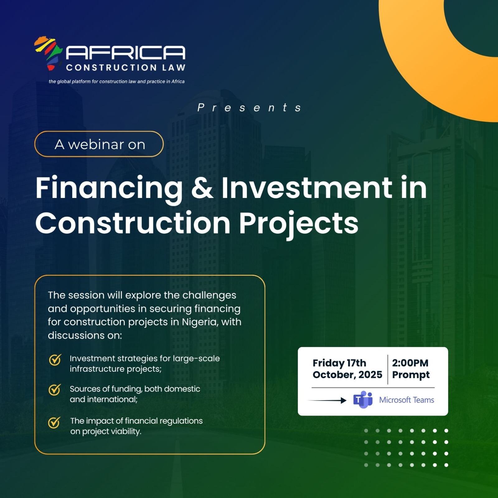 Financing & Investment in Construction Projects